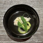 丸新 - ずわいがの蟹真薯の椀物