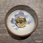 丸新 - 帆立貝柱にずわいがにの蟹みそ和え