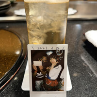 鉄板焼 下野 - 推しメンと梅酒のソーダ割り