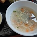 台湾料理 福祥居 - ニラと玉子焼き定食のスープ