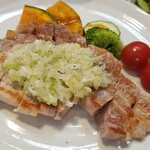 キッチン ブルー グローブ - 少し角度を変えて