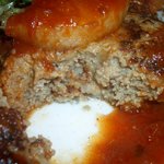 但馬牛手ごねハンバーグ（自家製トマトソース）とエビフライランチ＠１，４５０円