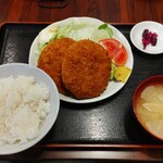 Emmaya - メンチカツ定食 850円 ♪