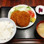 Emmaya - メンチカツ定食 850円 ♪