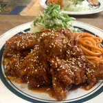 キッチン あずま - ⭐︎ 日替わりメニュー♡ ヤンニョムチキン♡