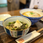 Soba Doko Ro Tate Shina - ・お得なセットメニュー 1,400円/税込
      (かつ丼 ※ご飯少なめ ＋ ミニおろし 冷)