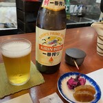 うなぎ いけだ - まずは瓶ビールから～
