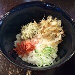 煮干結社 - 【6周年限定第1弾】カサゴ煮干蕎麦（〆ごはん付）1000円