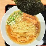 松戸富田麺業 - ラーメン(チャーシュー抜き、海苔トッピング)