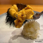 小判寿司 - 海栗に槍烏賊の舎利玉