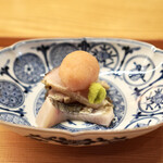 一本杉 川嶋 - トロ鰆藁焼き　吉和山葵　梅おろし　