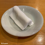 小判寿司 - 指拭き