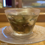 小判寿司 - 蓴菜と平貝の酢の物