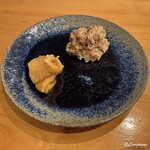 小判寿司 - 鮟鱇の肝と海鞘