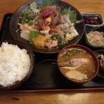 呑み食い処 なぶら - 盛盛刺身定食 2000円