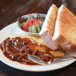 英吉利西屋珈琲店 - ランチ 木の子ソース オムレツ☆