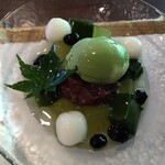 日本茶きみくら - 新茶あんみつ