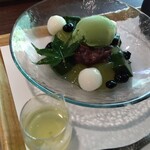 日本茶きみくら - 新茶あんみつ