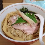 中華そば たかばん - 冷やし煮干しそば 900円 大盛 100円