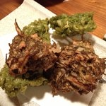 まるさ - あーさともずくの天ぷら（500円）