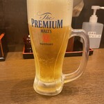 らぁ～めん京 - 生ビール
