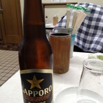 八幡屋 - 瓶ビール(小瓶 480円)