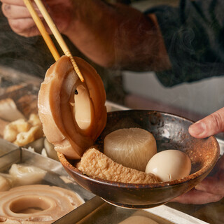 汤汁很美味!入味后引以为豪的“盐关东煮”。不同的食材也很不错