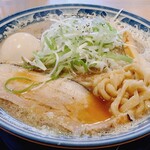 麺屋 八海山 - 味玉入煮干しそば、白ごはん中