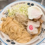 中華そば みたか - ワンタンメン油そば半熟卵付き