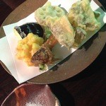 平野屋 - 鮎と野菜の天ぷら