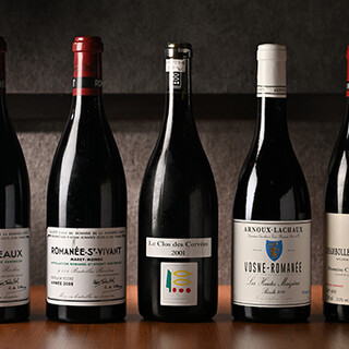 ワイン好きも納得の品揃え。希少な銘柄・1点物も取り揃え