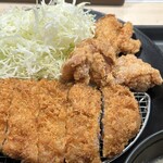 松のや - ■ロースかつ&本格唐揚げ定食¥860