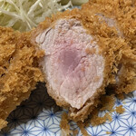 とんかつ 鉄 - ヒレカツ断面