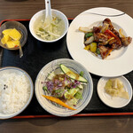 山水家 - 2品選択ランチ 黒酢鳥