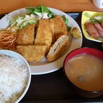 かきはな - ランチ　チーズはさみカツ　680円