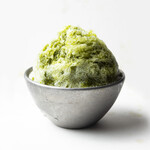 Shaved Shaved ice matcha with fresh syrup