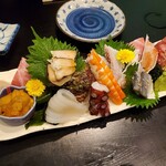 磯料理 元海 - 刺身の盛り合せ（上）