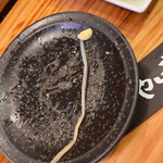 Yakinikuyaichi - ナムルの豆もやしこんなに長い　10センチぐらい。ぎゅっとしまったシャキッとで美味しい