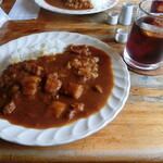 タイム - タイムカレーとアイスコーヒー