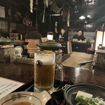 伊達藩長屋酒場 - 湯豆腐も豚すきもこのコンロで卓上で温めていただきます。
