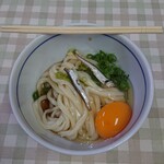 大庄屋製麺 - うどん(小・冷)と玉子２