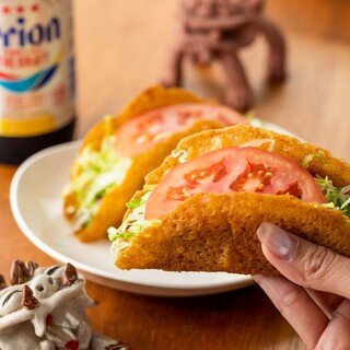 【大人気！全て手作りの自家製タコス】