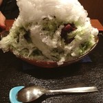 Kammi Dokoro Ippuku Tei - ふわふわ氷の宇治金時。
                        美味だす。