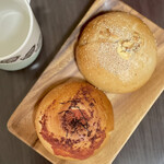 SONOHI BAGEL - 『ベーグル 明太子』
      『ベーグル くるみクリームチーズあんこ』