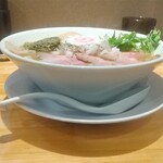 麺家 たけ田 - 特製とり白湯らーめん＋あさりペースト（限定）