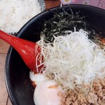 hiroshimatsukemenhompobakudanya - 汁なし担々麺 ごはんセット