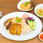 Famous 3 types of Khao Man Gai set