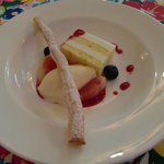 Chezやまのべ - チーズケーキとバニラアイス