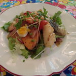 Chezやまのべ - 海鮮サラダ（レベルアップしてました）