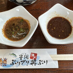大乃屋 - 醤油ダレと味噌ダレ　味噌ダレは少し苦手でした。